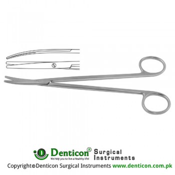 Metzenbaum-Fino Delicate Dissecting Scissor Curved - Blunt/Blunt Slender Pettern Stainless Steel, 18 cm - 7"